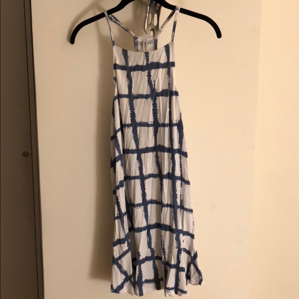 Blue and white sundress
